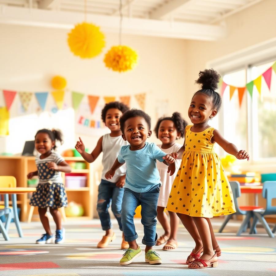 Children dancing at Just Kidding